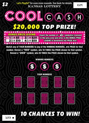 COOL CASH Ticket Art