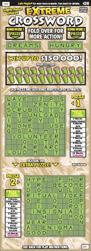 EXTREME CROSSWORD Ticket Art