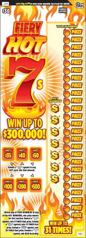 FIERY HOT 7S Ticket Art