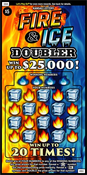 FIRE & ICE DOUBLER Ticket Art