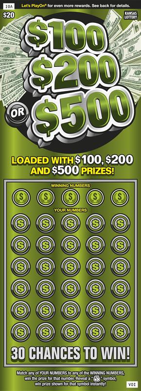 $100, $200 OR $500! Ticket Art