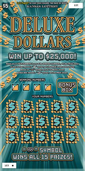 DELUXE DOLLARS Ticket Art