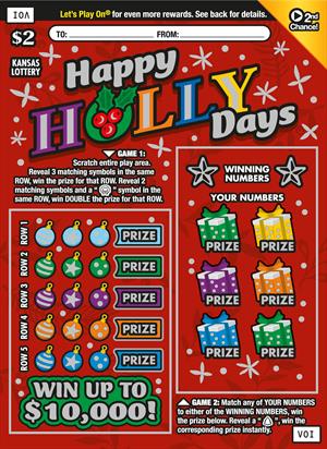HAPPY HOLLY DAYS Ticket Art