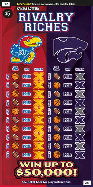 RIVALRY RICHES Ticket Art