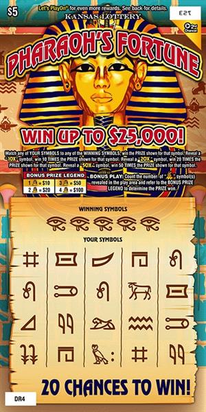 PHARAOH'S FORTUNE Ticket Art