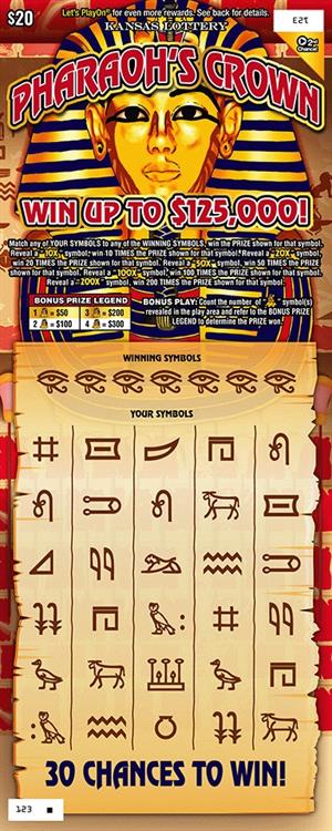 PHARAOH'S CROWN Ticket Art