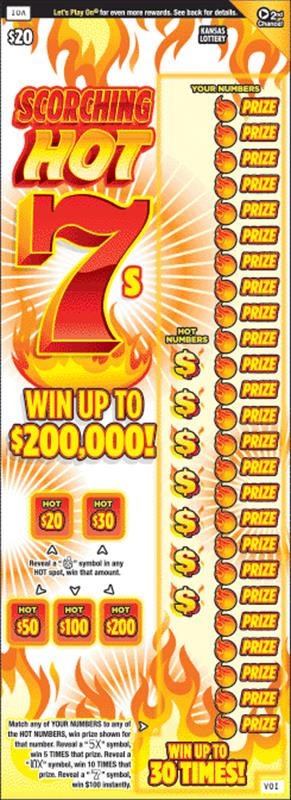 SCORCHING HOT 7S Ticket Art